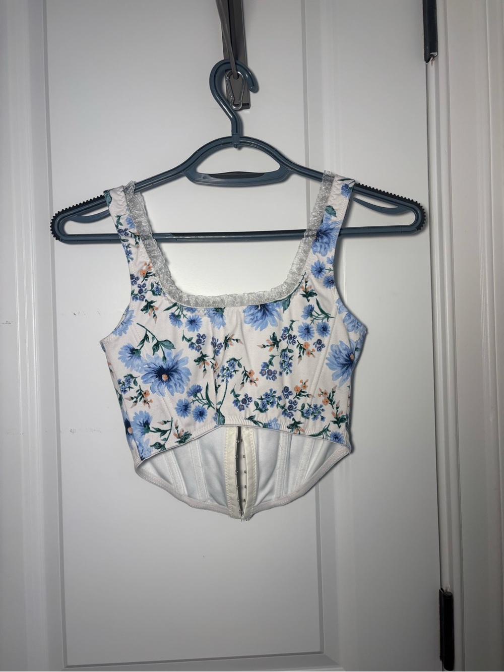 NWT Altar'd State Alex Floral Corset In blue - Picture 2 of 3